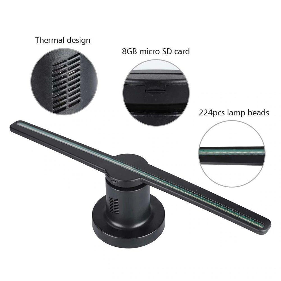 HoloMid™ 3D Holographic Air Fan Display
